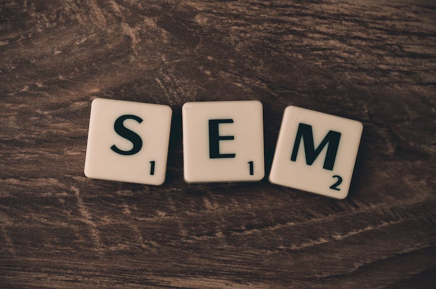 Search Engine Marketing scrabble tiles
